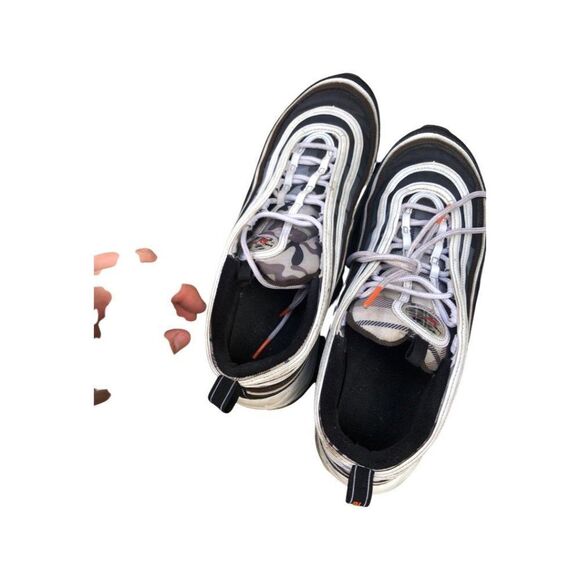 NIKE Air Max 97 Remix White Black Brown Size 11 - Picture 8 of 16